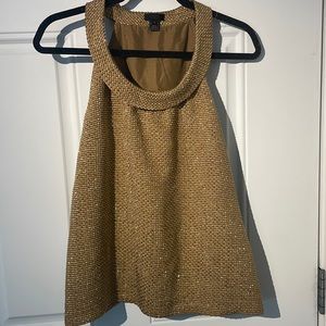 J. CREW Gold Sleeveless Top